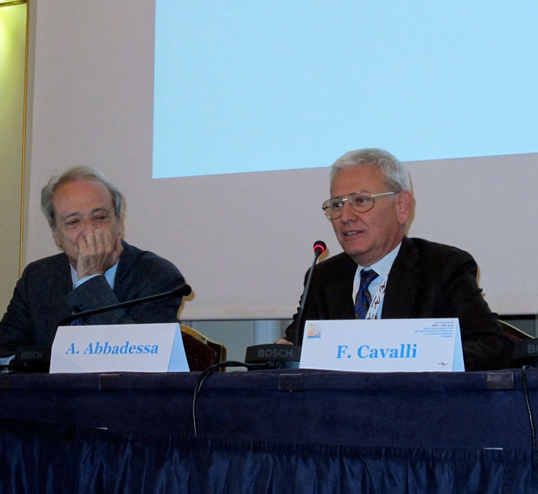 Proff. Franco Cavalli (Bellinzona, Svizzera) e Antonio Abbadessa (Napoli, Caserta)